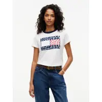 Tommy Hilfiger Rundhalsshirt "TJW REG NOLVETY RINGER" Baumwolle