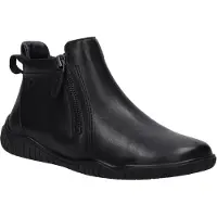 Josef seibel Stiefelette "Wynona 16, black-black", Damen, Gr. 36, schwarz (schwarz, schwarz), Obermaterial: 100% Rindsleder Leather cow., Schuhe Stiefelette