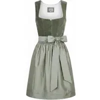 Nübler Dirndl NÜBLER "Dirndl mini Kira", Damen, Gr. 38, EURO, grün, Obermaterial: 100% Polyester PES., Kleider Dirndl