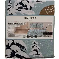 Smukee Bettwäsche Set 100% Baumwolle Winter Renifer 160x200
