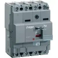 Hager HNA126H Leistungschalter h3 x160 TM ADJ 4P4D N0-100% 125A 40kA CTC