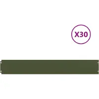Syfax Rasenkante 30 stk. 15 x 103 cm Stahl Olivgrün