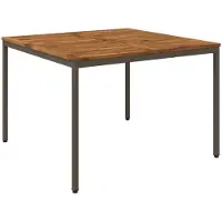 Syfax Gartentisch Natur und Kaffee 110 x 108,5 x 75 cm