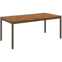 Syfax Gartentisch Natur und Kaffee 147 x 88,5 x 75 cm
