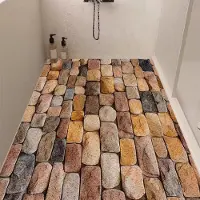 Sonstiges Rutschmatte Badewanne 140x160 cm Duschmatte PVC Luffa 3D Muster Ablaufloch Schnelltrocknend