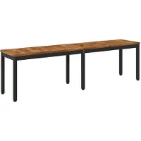 vidaXL Gartenbank 161 x 35 x 45 cm Massivholz Akazie Rechtwinklig