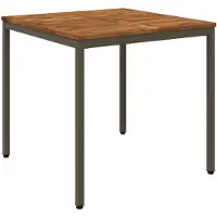 Syfax Gartentisch Natur und Kaffee 80 x 80,5 x 75 cm