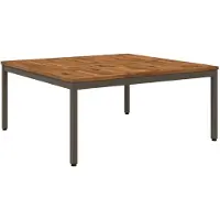 vidaXL Couchtisch Natur und Kaffee 100 x 100,5 x 45 cm