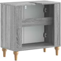 vidaXL Waschbeckenschrank ALKMAAR Sonoma-Grau 59,5 x 31,5 x 59 cm