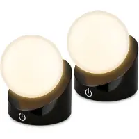 Briloner LED Außen-Tischleuchte LEUCHTEN "SORA", matt, schwarz, B:8cm H:10cm L:9cm Ø:8cm, Leuchten, LED Außen-Tischleuchte, kabellos 10x8x9cm Schwarz 2W Kinderzimmer Flur Outdoor Aussen 2er-Set