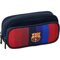 Safta FC Barcelona Federmäppchen 26/27, Tasche für Kinder, 21x6x10,5 cm, Schulbedarf