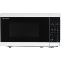 Sharp YC-MG02E-S Mikrowelle mit Grill (Mikrowelle: 800W, Grill: 1000W, 11 Leistungsstufen, silber