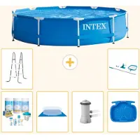 Intex Frame Pool Rund - 366x76 cm - 7-teilig S21011