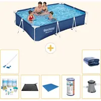 Bestway Steel Pro Rechteckig - 300x201x66 cm - 8-teilig S22251