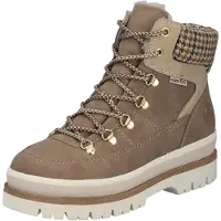 Rieker Winterboots , Damen, Gr. 43, beige, Lederimitat, Basic, Schuhe Winterboots, Winterstiefelette, Outdoorboots mit modischem Kragen