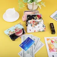 Markenlos 4 Stück Geldtäschchen Damen Coin Wallet Münzbeutel Coin Purse Geldbeutel Täschchen Schlüsseltasche Kleingeldbörse Vintage Handtasche Clutch Pouch