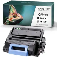 Evoke Kompatible Tonerkartusche für den HP-Drucker 45A Q5945A, Schwarz, 18.000 Seiten, kompatibel mit LJ 4345, 4345xs, M4345, M4345x, M4345xm, M4345xs