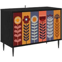 Syfax TV-Schrank ESSEN 69 x 33 x 50,5 cm Schwarz Eichen-Optik