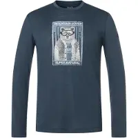 Super.natural M Bearski LS blueberry/various (W55) XL