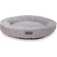 Markenlos Hundebett Donutform Ø 55 cm - Waschbares Hundekissen mit Antirutsch