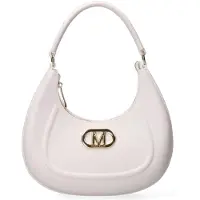Marc Ellis Damenhandtasche von , aus Polyurethan, beige mit goldenen Akzenten, mit verstellbarem Schultergurt