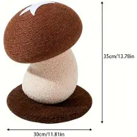 StarTech.com Pilzförmiger Katzenkratzstamm - Natürliches Jute - Einschichtig - Vertikales Design - Rutschfester Standfuß - Braun