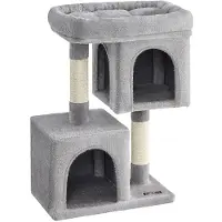 BellaFurn Kratzbaum für Katzen – Sisal, Plüsch, Kippschutz – 49 x 32 x 74 cm