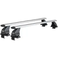 Menabo Omega Plus | Dachträger Ford - Fiesta VI 2008-2013 - Aluminium - Länge 112 cm - Tragkraft 50 kg - 2er-Pack
