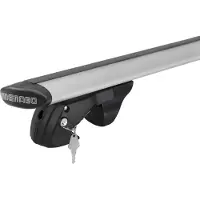 Menabo Fender Silver XL | Dachträger GMC - Jimmy Downsize 1995-2005 - Aluminium - Länge 135 cm - Tragkraft 90 kg - 2er-Pack