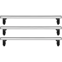 Menabo Professional Airdyn | Dachträger Ford - Transit VIII Van 2016+, L2 - Aluminium - Länge 165 cm - Tragkraft 150 kg - 3er-Pack