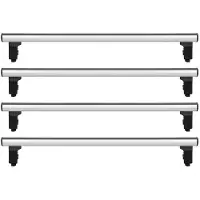 Menabo Professional Airdyn | Dachträger Opel - Movano 1997-2010, L2,L3 - H2,H3 - Aluminium - Länge 165 cm - Tragkraft 150 kg - 4er-Pack