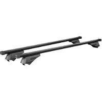 Menabo Elefant | Dachträger Alfa Romeo - Stelvio 2017+ - Stahl - Länge 120 cm - Tragkraft 75 kg - 2er-Pack