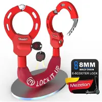 Sonstiges E Scooter Schloss 8mm Handschellen-Design Rot Stil B