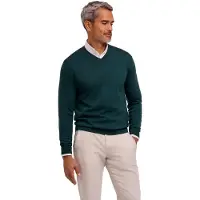 Falke Ultrafine Merino Wool Herren Pullover, S, Grün, Schurwolle