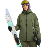 Roxy Snowboardjacke "20K Ice Bounded", Damen, Gr. L, grün (beetle), Obermaterial: 100% Polyester., Jacken Snowboardjacke