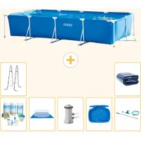 Intex Rechteckiger Frame Pool - 450x220x84 cm - 8-teilig S20079
