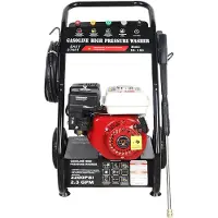 StarTech.com Benzin Hochdruckreiniger - 7,5PS 4-Takt Einzylinder luftgekühlt - 2200PSI 170–190bar - 700ml Öltank - 3400U/min - Rot
