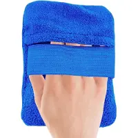 LTPRTZ 2-in-1-Sandentferner-Reinigungshandschuh für den Urlaub mit Puderauftrag | Sandentfernungstücher für Inseln, Küsten, Strände, Meer, Pool, See, Kreuzfahrten, Reisen und den Sommer