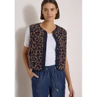 Cecil Teddy-Weste mit Softshelldetails und Leo-Muster