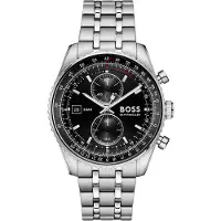 BOSS Skytraveller Pro Uhr mit schwarzem Zifferblatt und Saphirglas Grösse ONESI