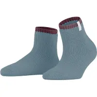 Falke Cosy Plush Damen Haussocken, 35-38, Blau, Struktur, Wolle