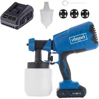 Scheppach Akku-Farbsprühsystem C-APS700-X - 20V IXES | 700ml/min Durchfluss | 120 m²/h Flächenleistung | inkl. 2Ah Akku + 2,4A Ladegerät