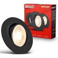 Briloner LED Einbaustrahler 68mm 3er Set Flach Einbauleuchten Einbauspot 230V