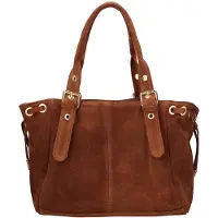 Gave Lux Damenhandtasche aus echtem Leder mit Reißverschluss Italy Black B UNICA 33x21x20 cm
