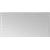 vidaXL LED-Badezimmerspiegel Transparent 100 x 50 cm Gehärtetes Glas