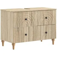 vidaXL Waschbeckenschrank ALKMAAR Sonoma-Eiche 82 x 41 x 59 cm