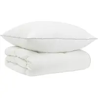 Syfax Gänsedaunen-Bettdecken-Set 90% FULDA 2 stk. 140 x 200 cm Weiß