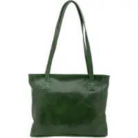 I Fratelli Firenze Damen Schultertasche aus echtem Leder, Kalbsleder, hergestellt in Italien, 30x37 cm