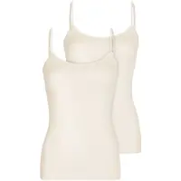 Nina von c. Unterhemd NINA VON C. "2er Pack Damen Spaghettitop Pure", Damen, Gr. 38, N-Gr, beige (champagner), Obermaterial: 52% Viskose CV. 40% Modal CMD. 8% Elasthan EL., Unterhemden Unterhemd