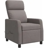 vidaXL Massage Relaxsessel Taupe Stoff